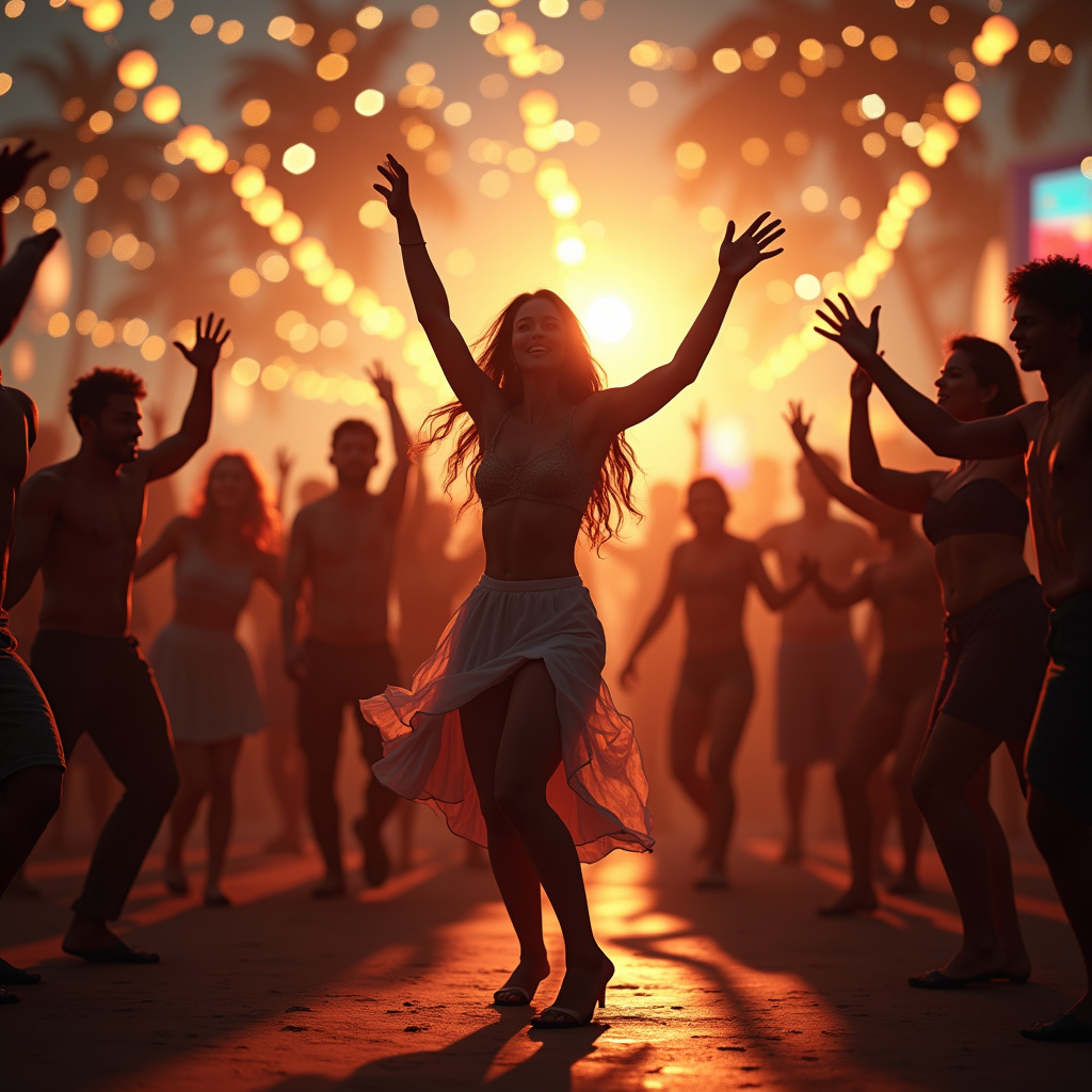 Playlist animada para festa de final de ano.