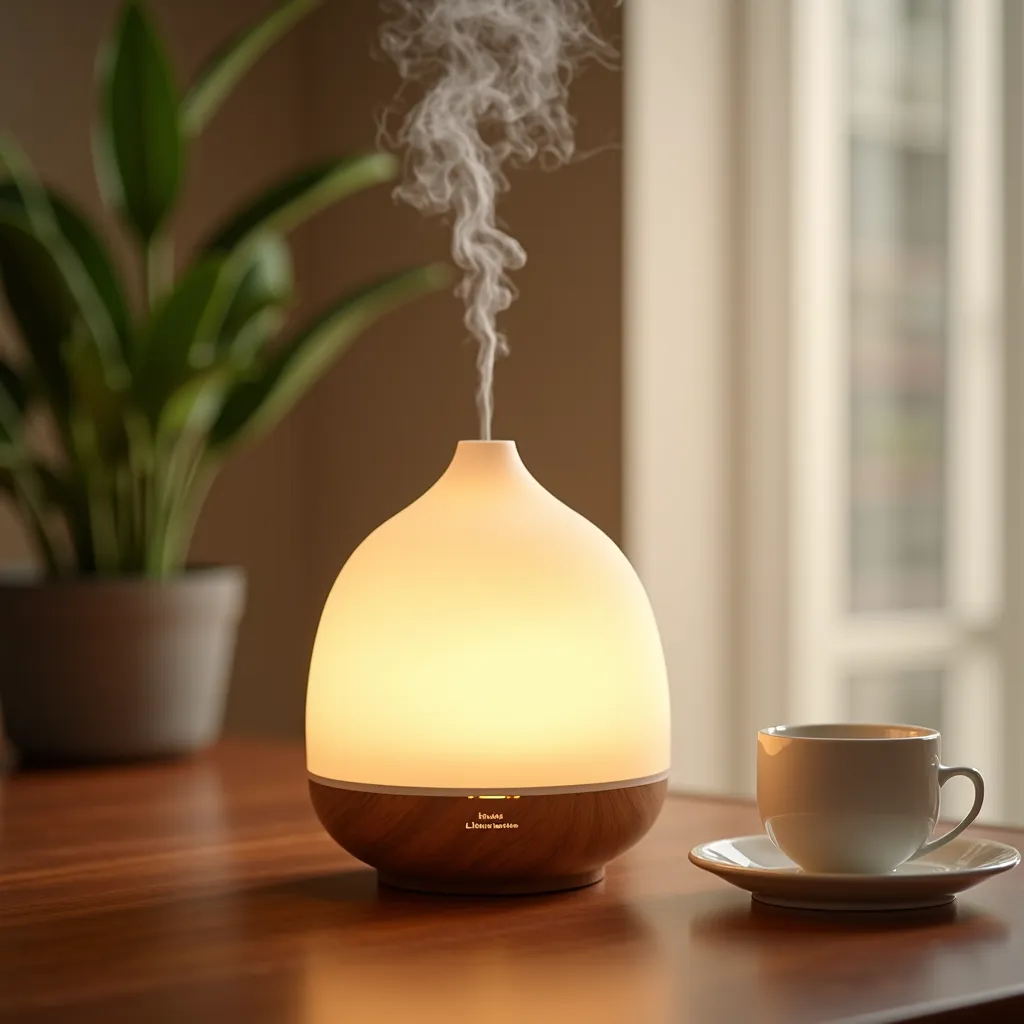 Aromatizador de ambiente em um quarto de hotel.