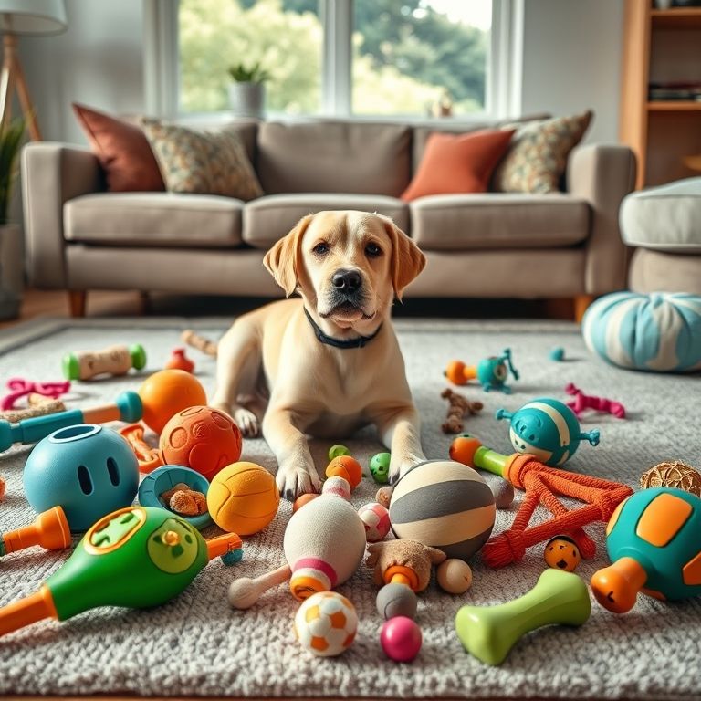 Brinquedos adequados e seguros para seu pet.
