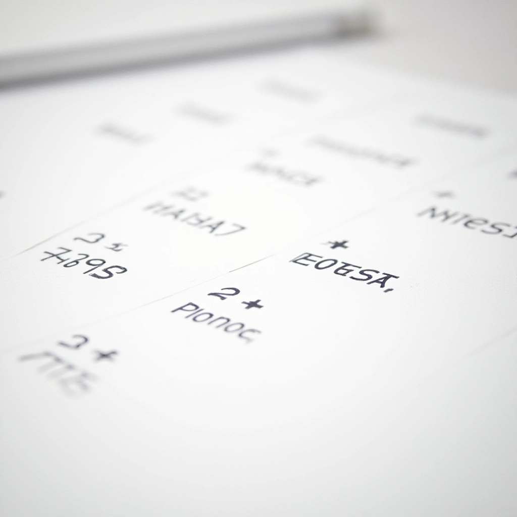Um calendário com datas de provas e trabalhos marcadas.