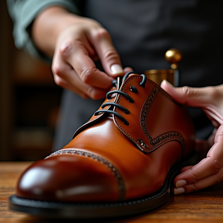 Cuidado com sapatos de couro.