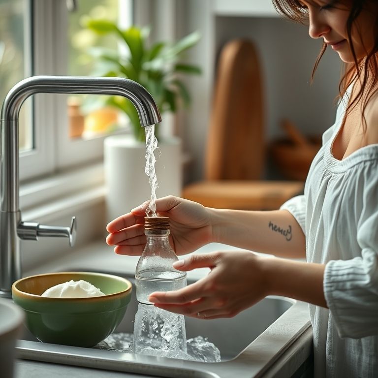 Detergente para louças caseiro com sabão de coco.