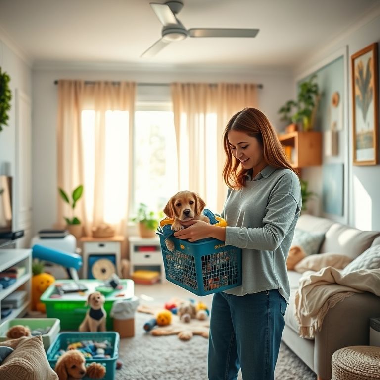 Organização é fundamental para a segurança e bem-estar do pet.