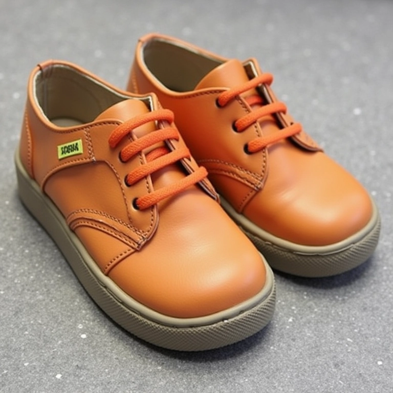 Organizando sapatos infantis.