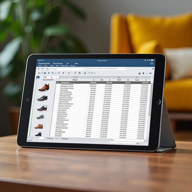 Planilha com soluções para organizar sapatos.