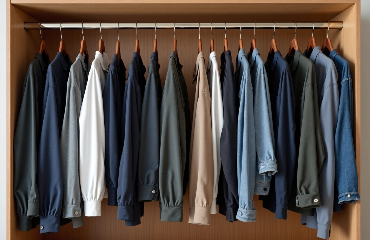Prateleiras de um guarda roupa sendo ajustadas para diferentes alturas.