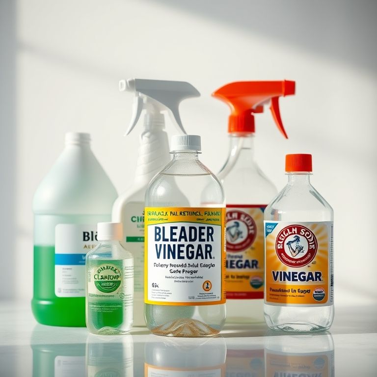 Produtos para limpeza de mofo.