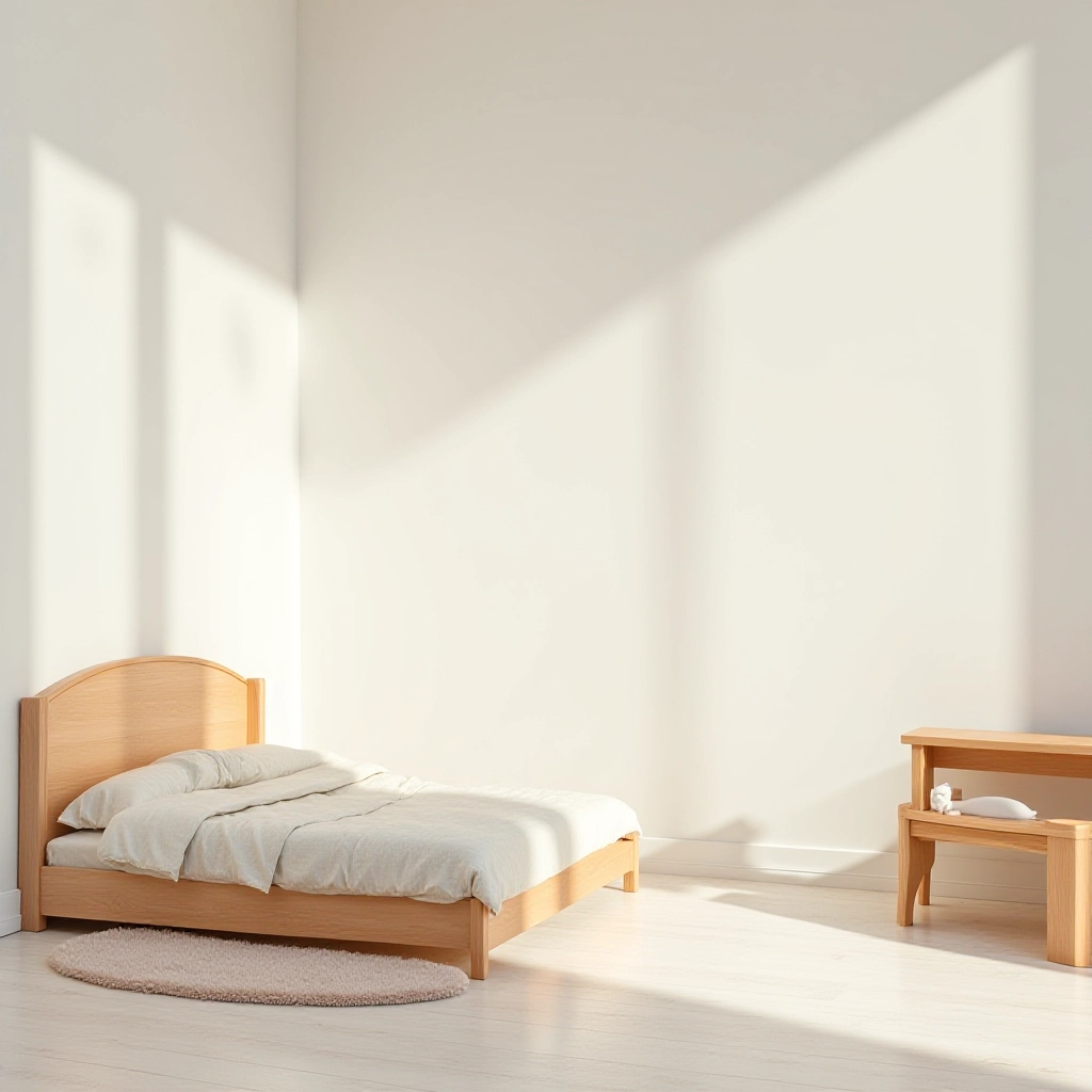 Quarto com decoração funcional e móveis multifuncionais para o bebê.
