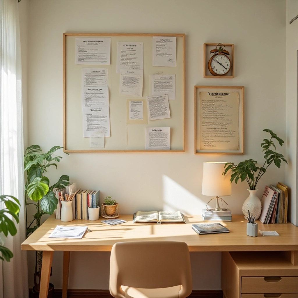 Sistema de organização para documentos do bebê no escritório.