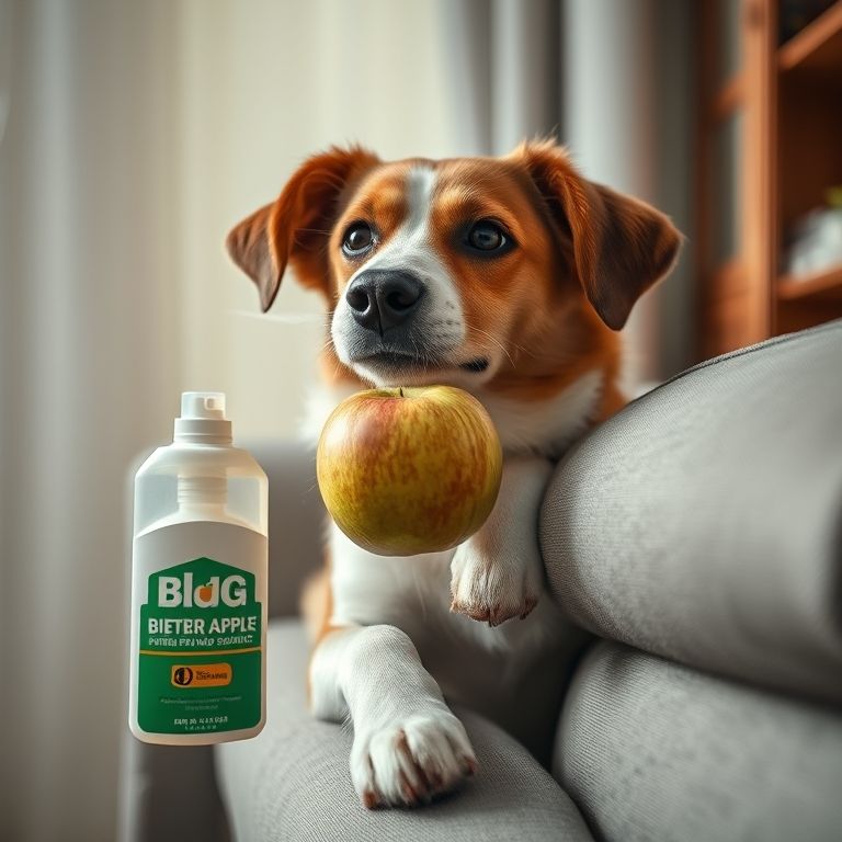 Spray amargo para evitar que o cachorro roa os móveis.