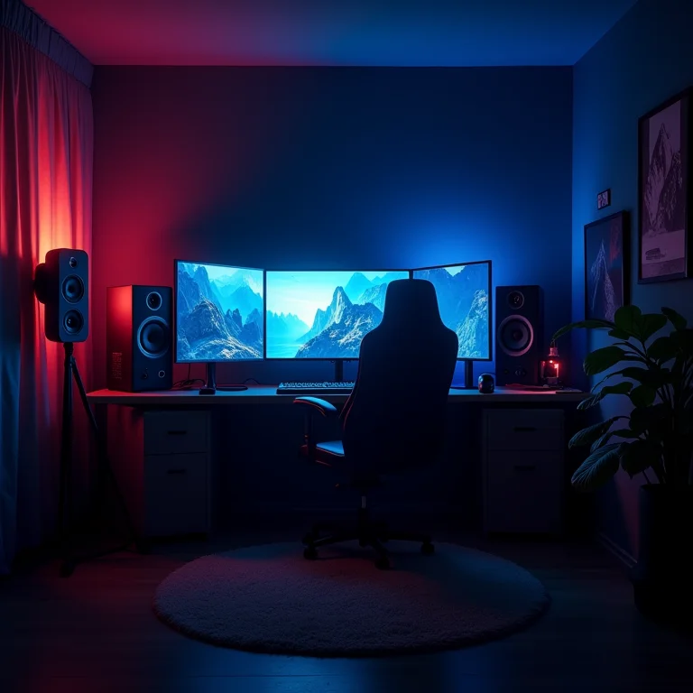 Acústica ruim em um quarto gamer.