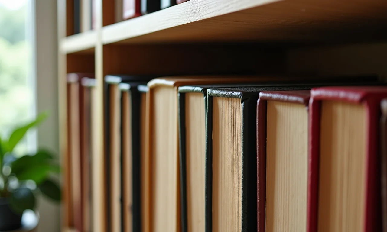 Álbuns de fotos guardados em local fresco e seco.