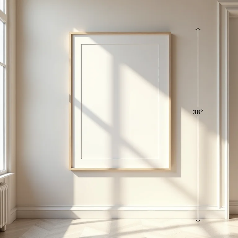 Altura ideal de quadros para uma gallery wall harmoniosa.