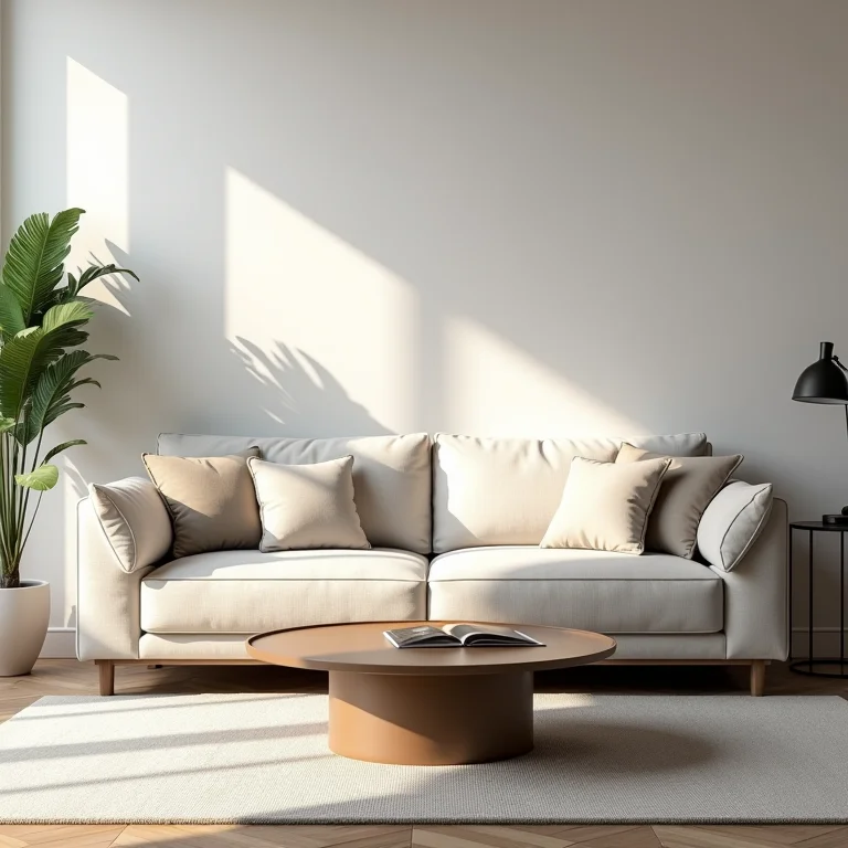 Altura ideal de uma mesa de centro em relação ao sofá em sala de estar