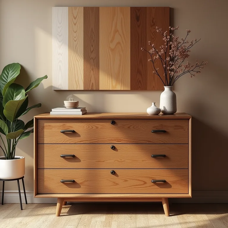 Amostras de diferentes tipos de tinta para madeira