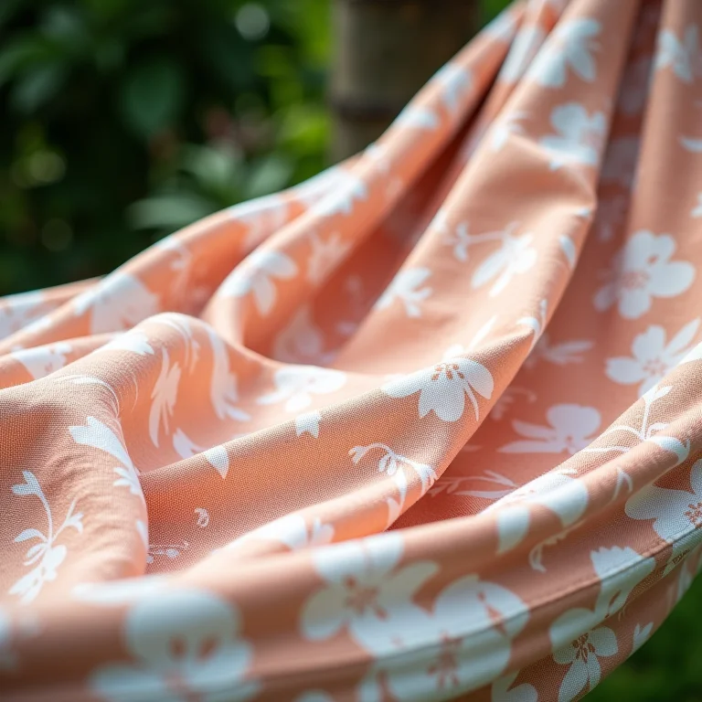 Amostras de tecidos e estampas para combinar com a rede de descanso.