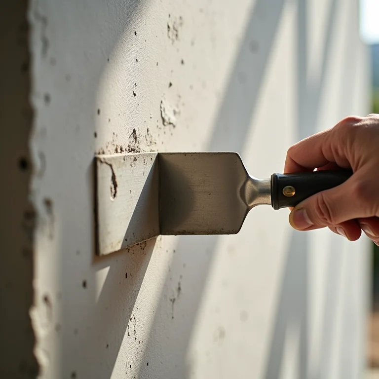 Ângulo e pressão da desempenadeira na aplicação de cimento queimado