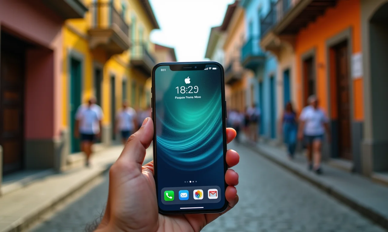 Aplicativo móvel do Notion exibido em um celular.