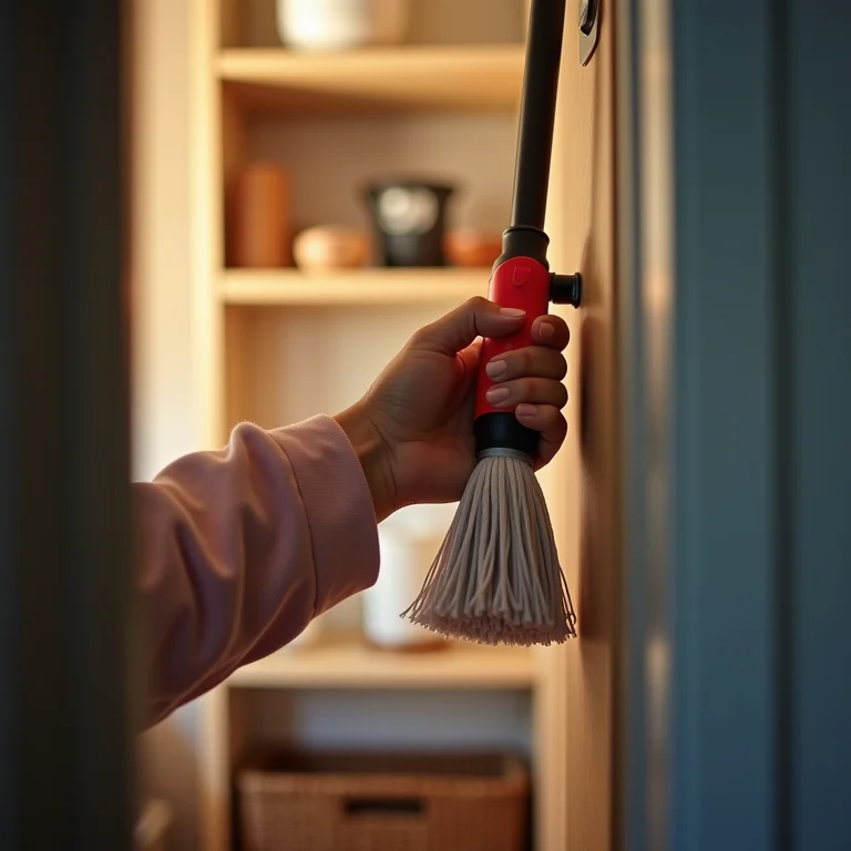 Armazenamento inteligente do rodo mágico para prolongar sua vida útil.