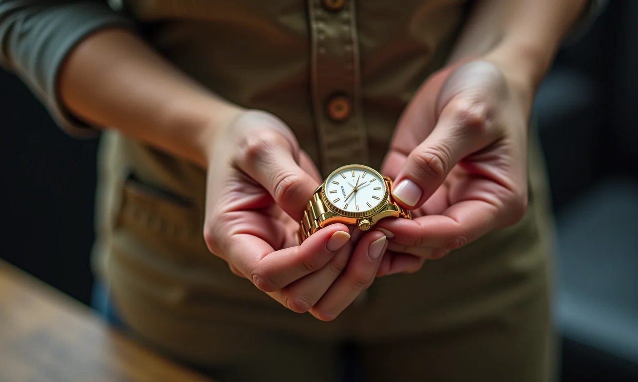 Atenção aos relógios banhados a ouro durante a limpeza.