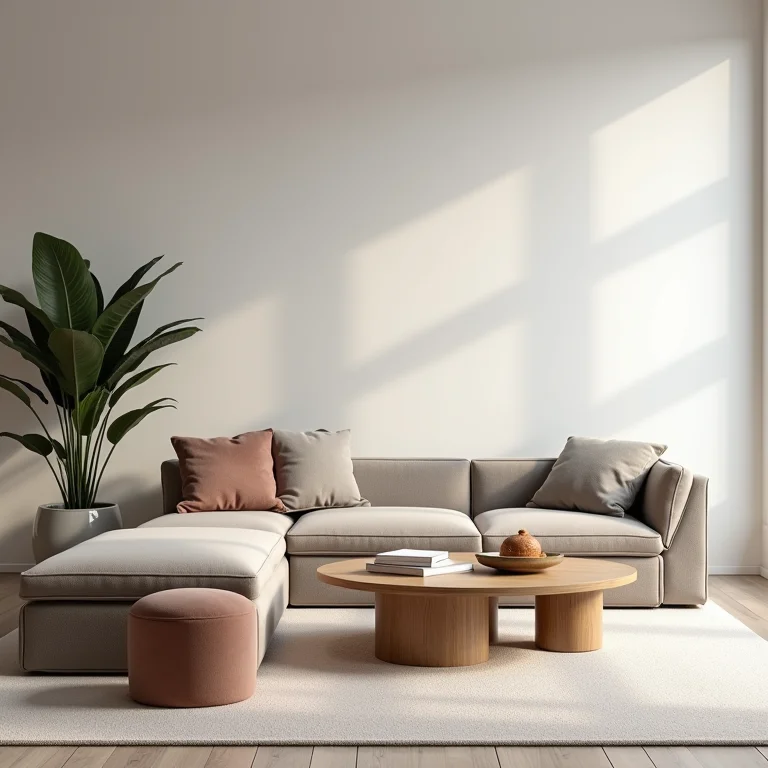 Bancos e banquinhos usados como mesa de centro