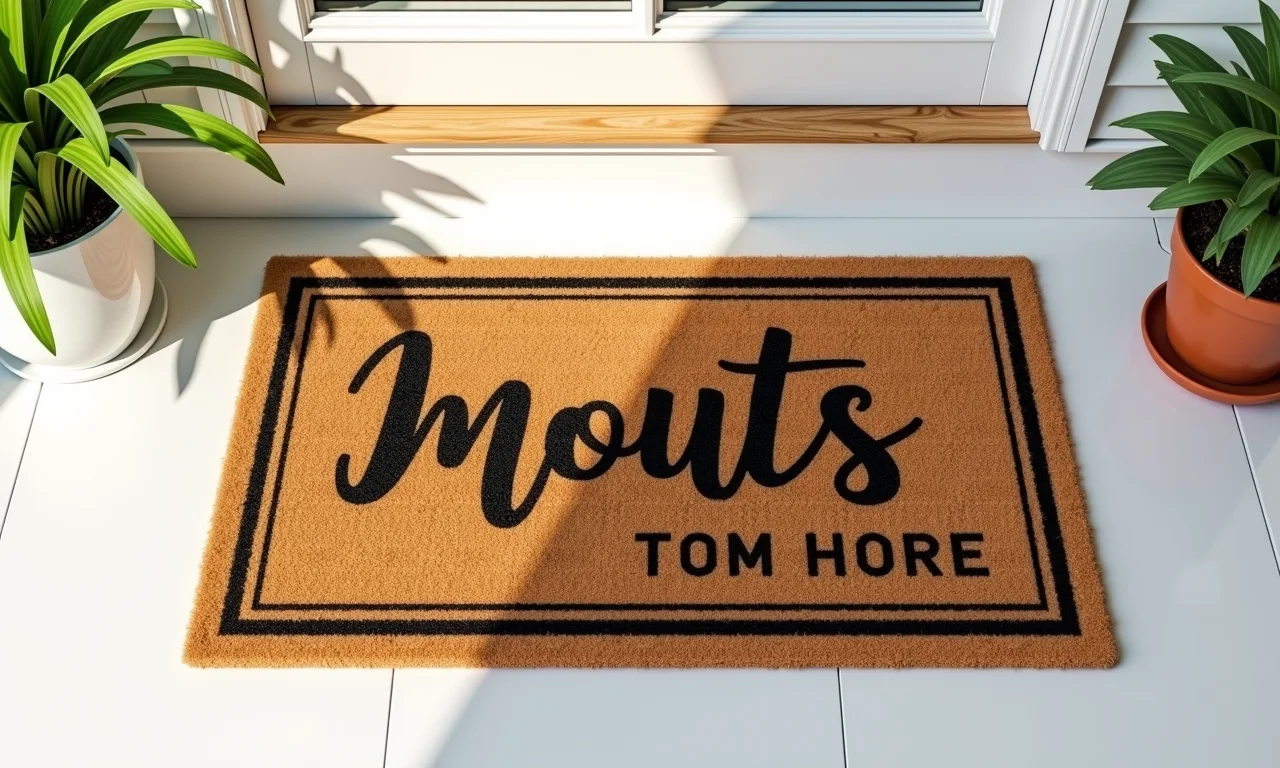 Capacho personalizado com design moderno, mostrando os benefícios da personalização.