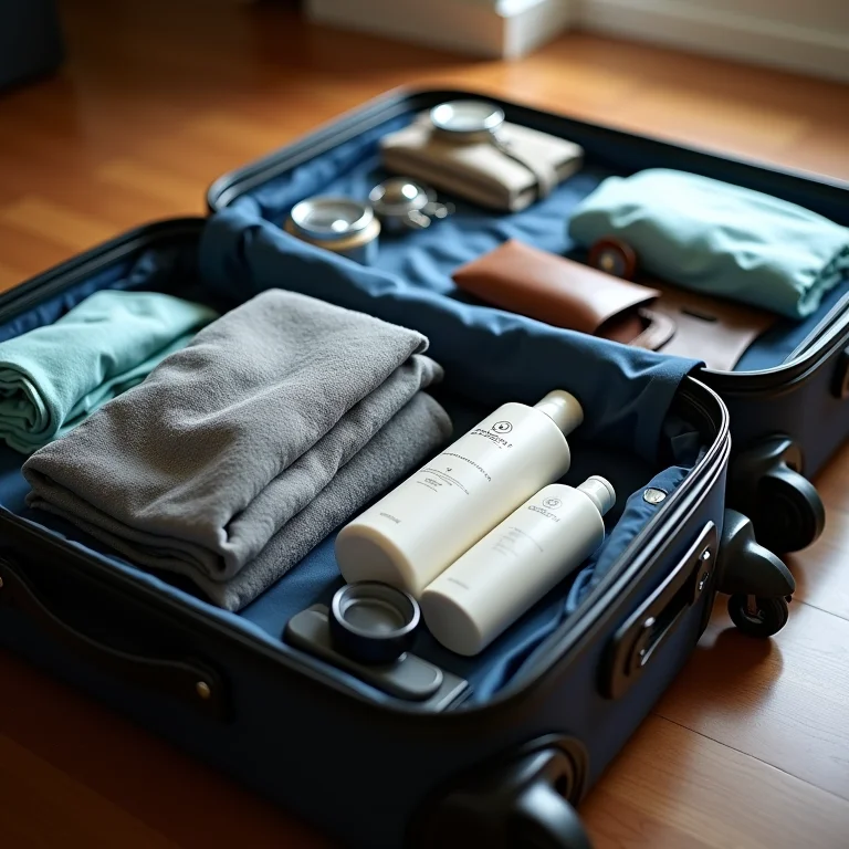 Checklist de bagagem inteligente e organizada.