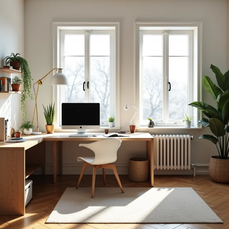 Comparativo antes e depois de um espaço de trabalho organizado