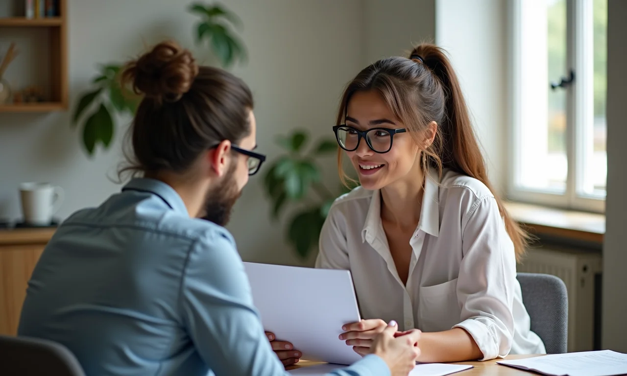 Consulta com profissional para auxílio na declaração do Imposto de Renda.