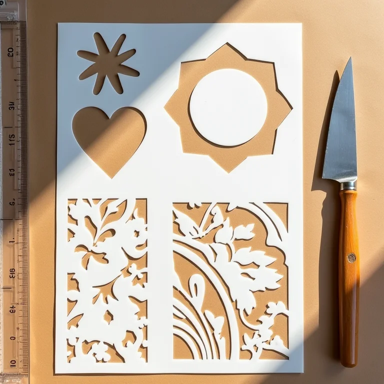 Criando seus próprios estênceis para toalha de mesa