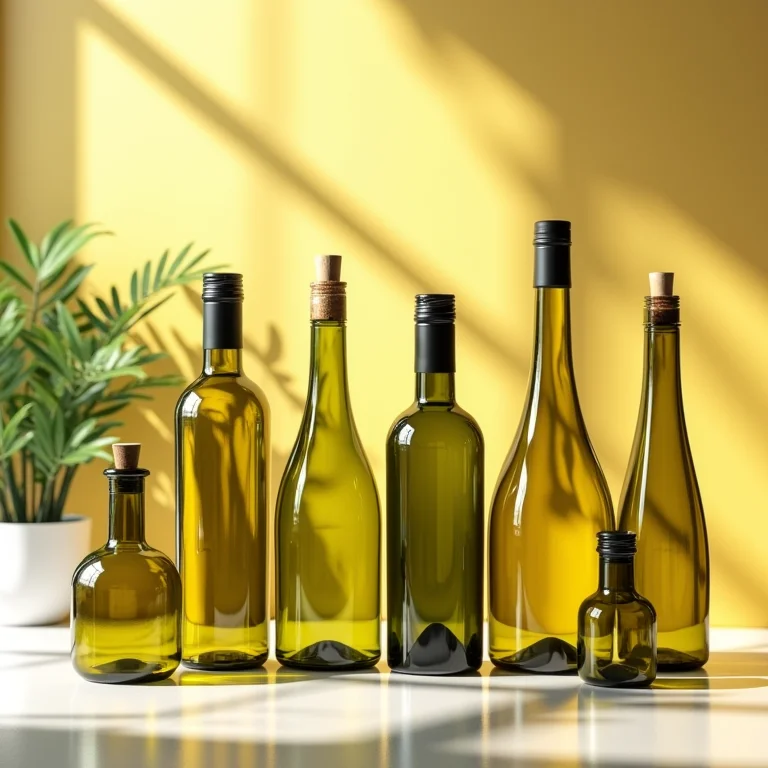 Decoração sustentável com garrafas de azeite