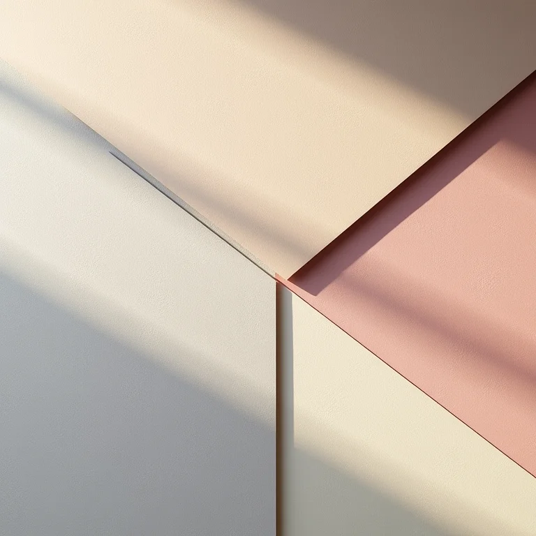 Detalhe da textura da pintura geométrica na parede