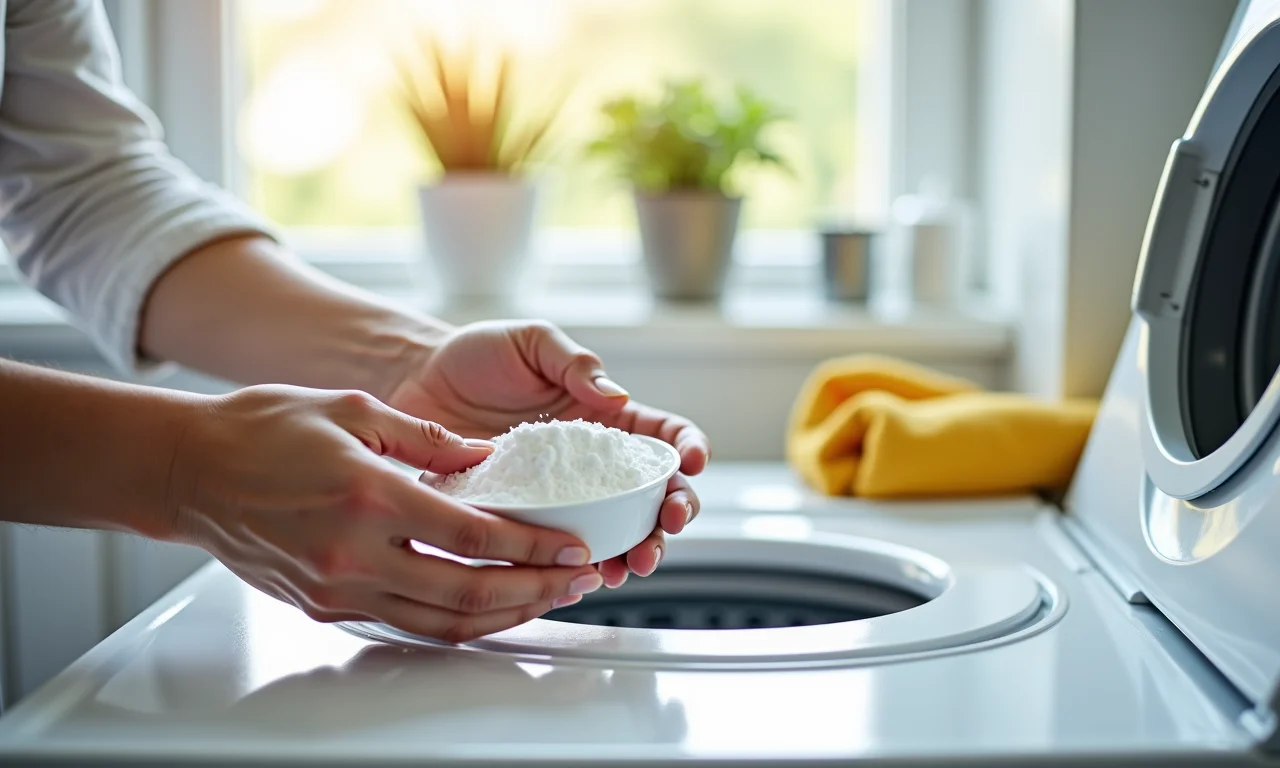 Dica extra: bicarbonato de sódio na lavagem de roupas brancas.
