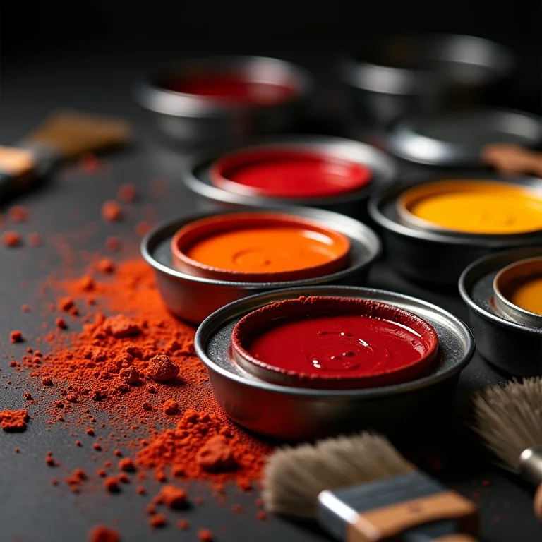 Diferentes tipos de tinta para churrasqueira.