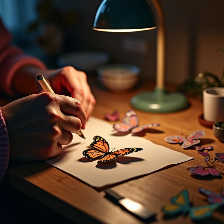 DIY decoração com borboletas.