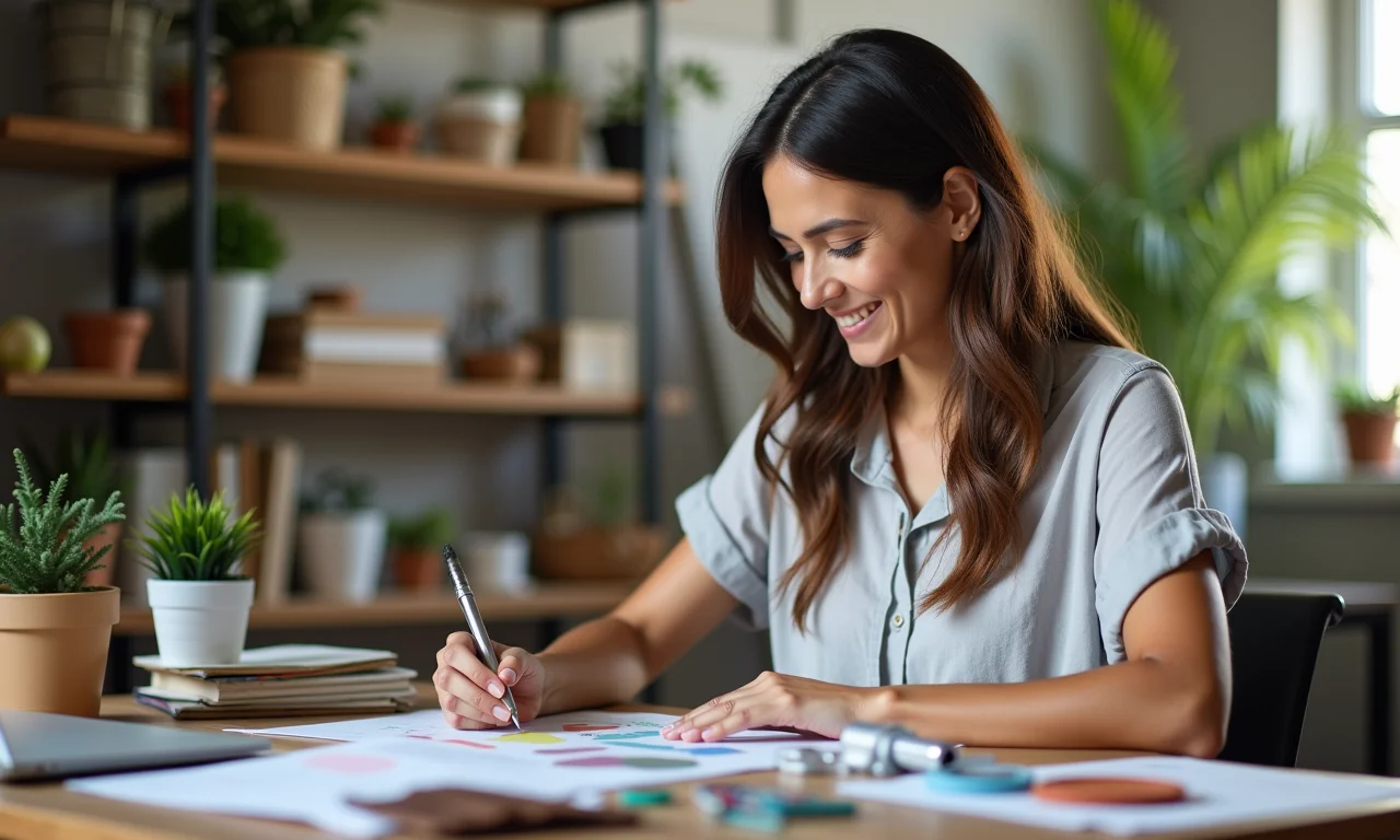 Doando ou descartando materiais de artesanato não utilizados.