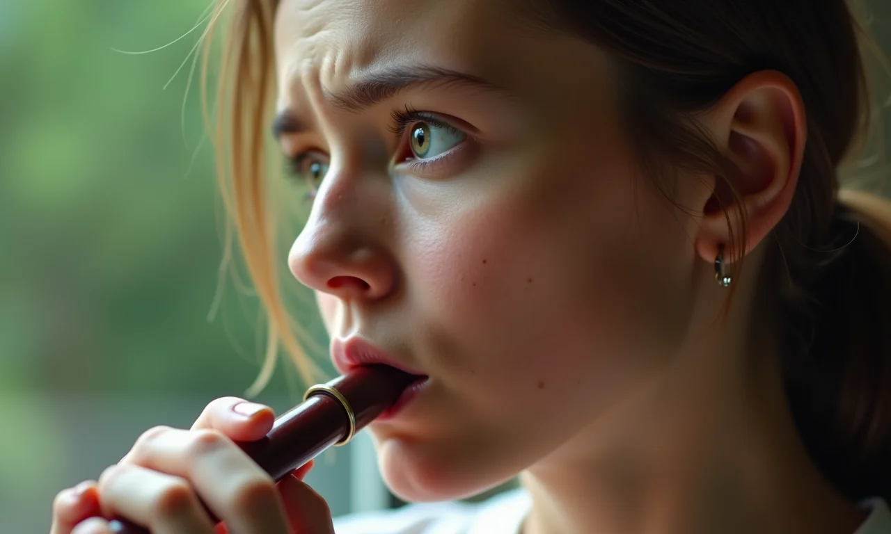 Dúvida sobre a limpeza da flauta doce.