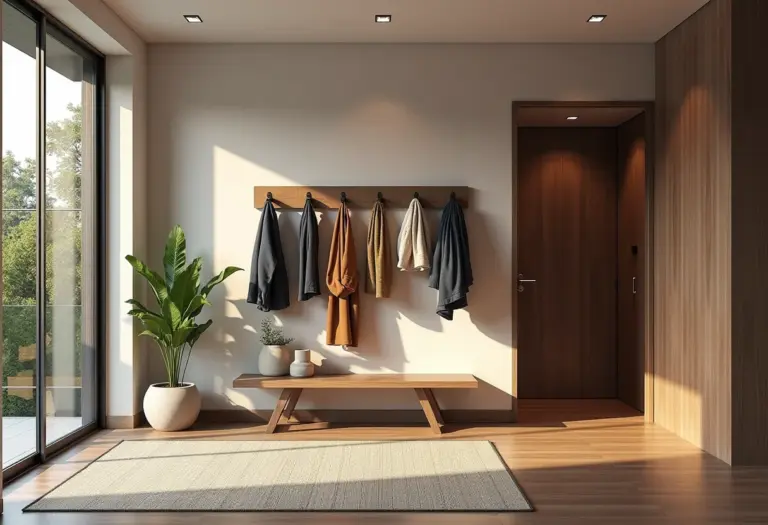 Entrada de casa moderna com diversos modelos de mancebos.