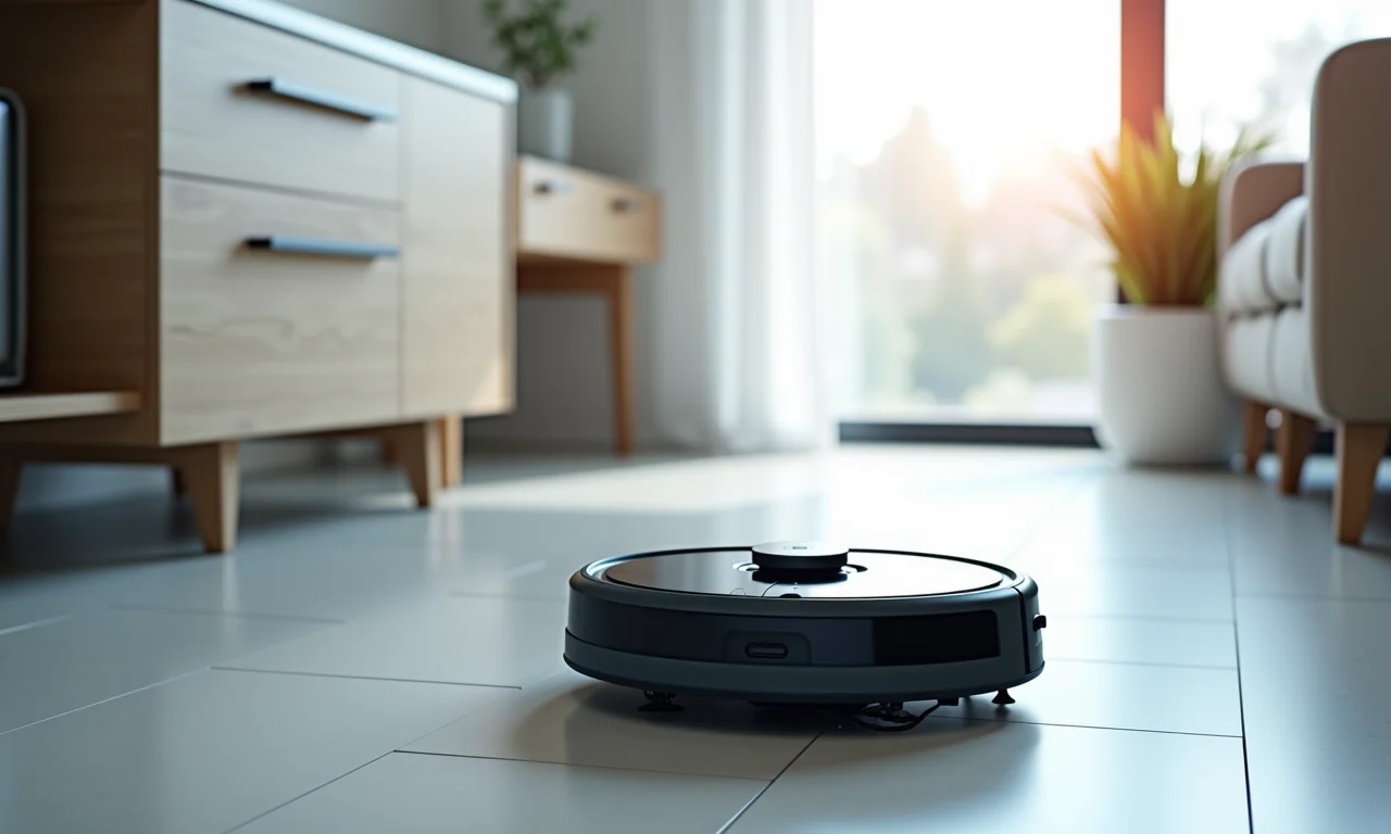 Equipamentos e técnicas modernas de limpeza, aspirador robótico.