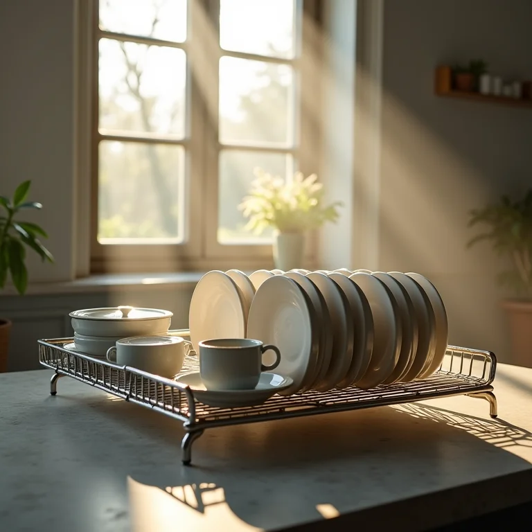 Escorredor posicionado para máxima ventilação