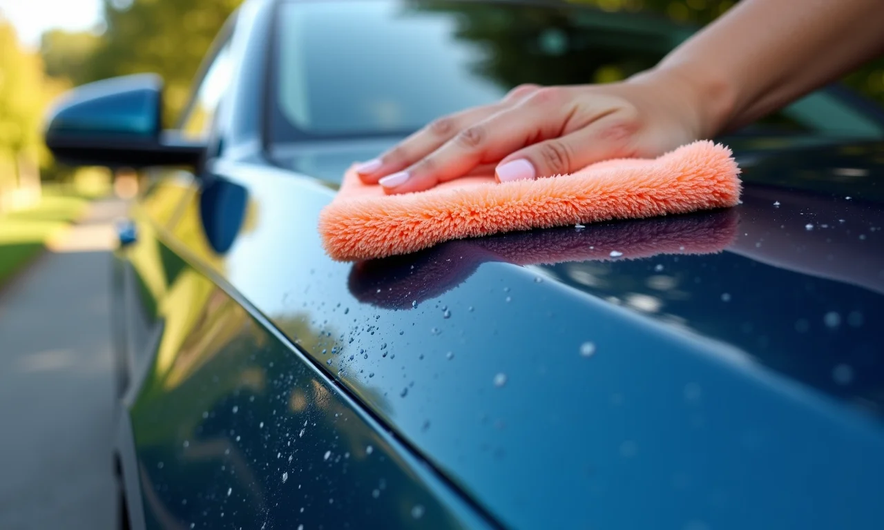 Esfregando suavemente a mancha.