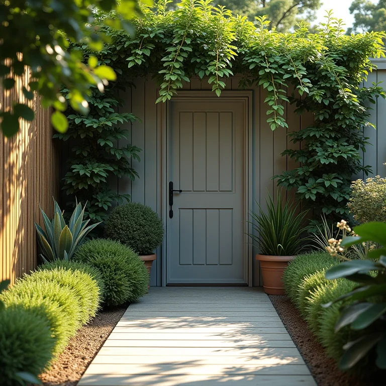 Espaço ideal para organizar ferramentas de jardinagem no jardim