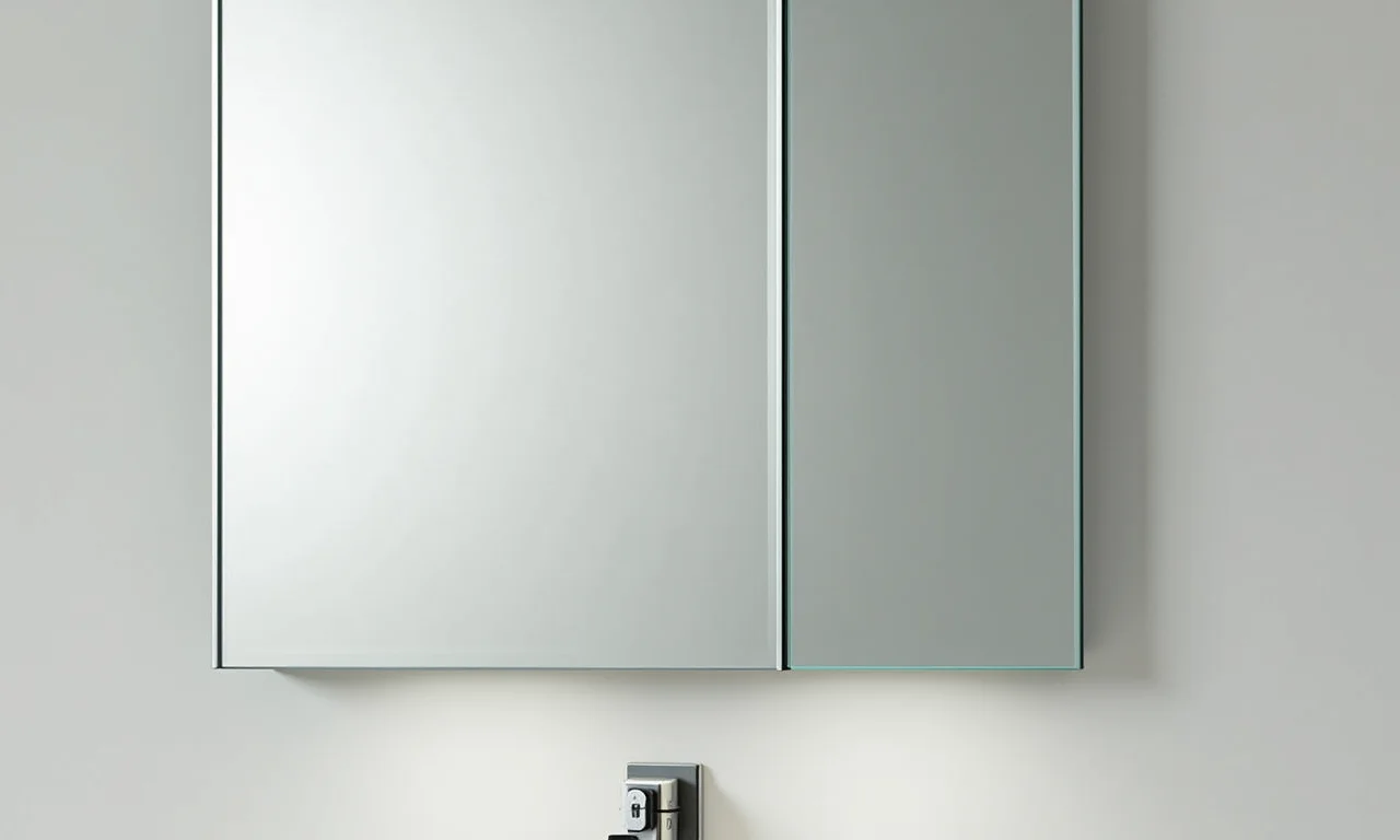 Espelheira com tomadas internas para carregar seus aparelhos.