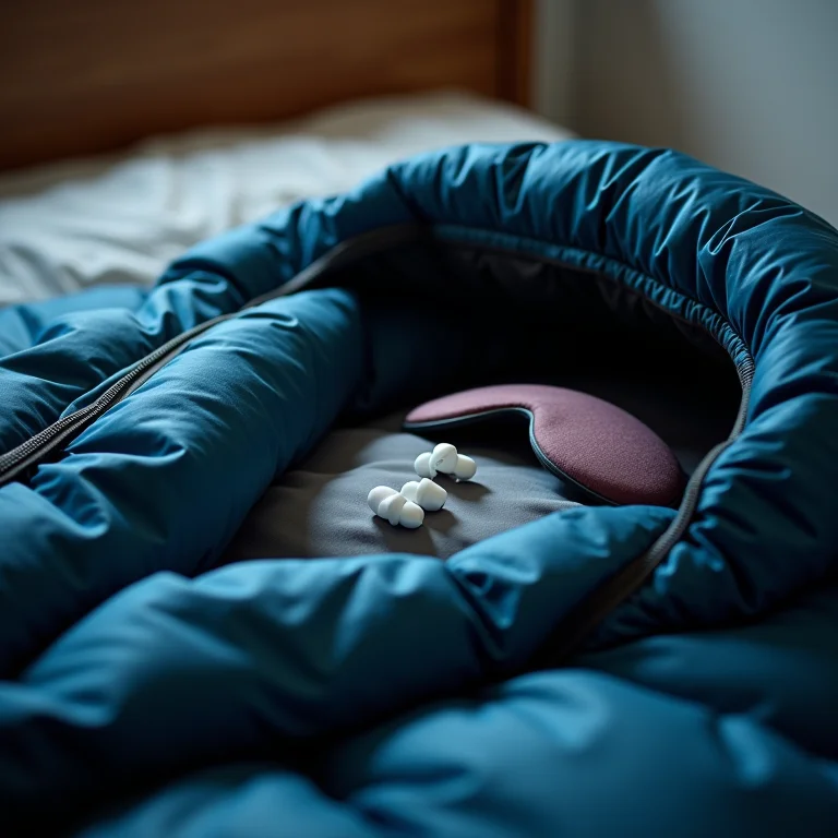 Esvaziando um saco de dormir