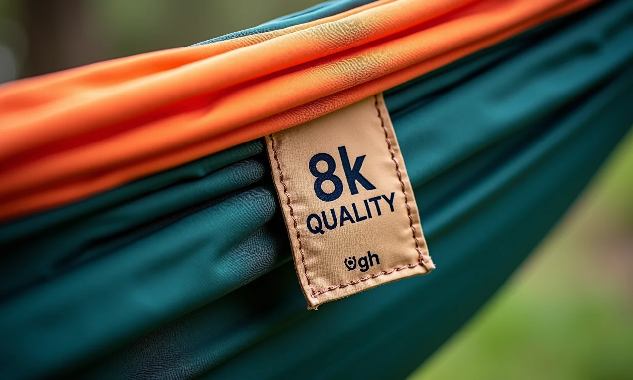 Etiqueta indicando o peso máximo da rede.