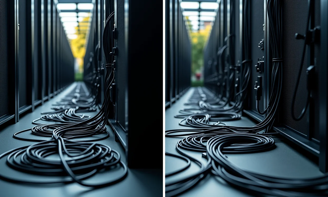 Evitando cabos emaranhados.