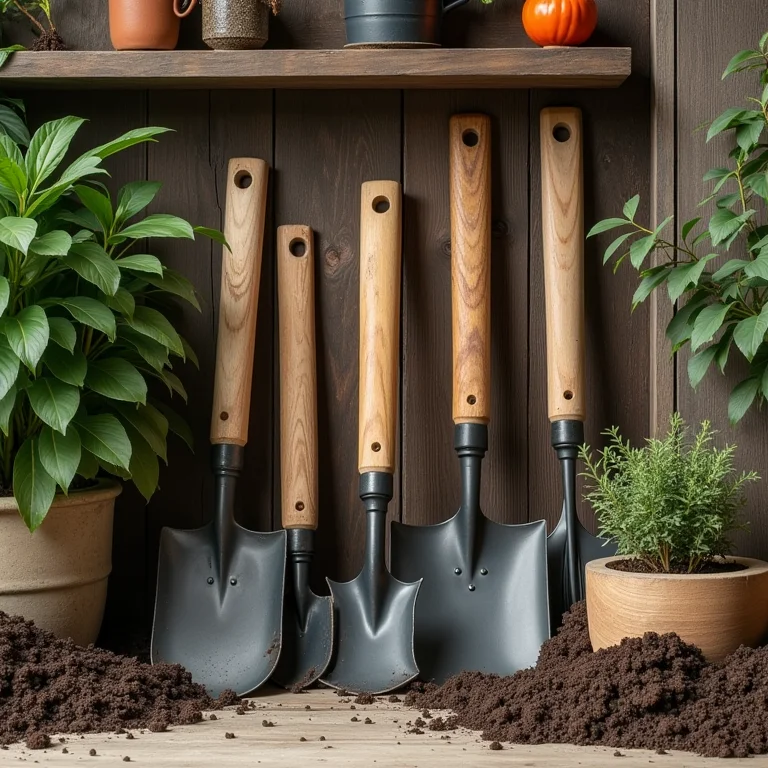 Ferramentas de jardinagem categorizadas por tipo