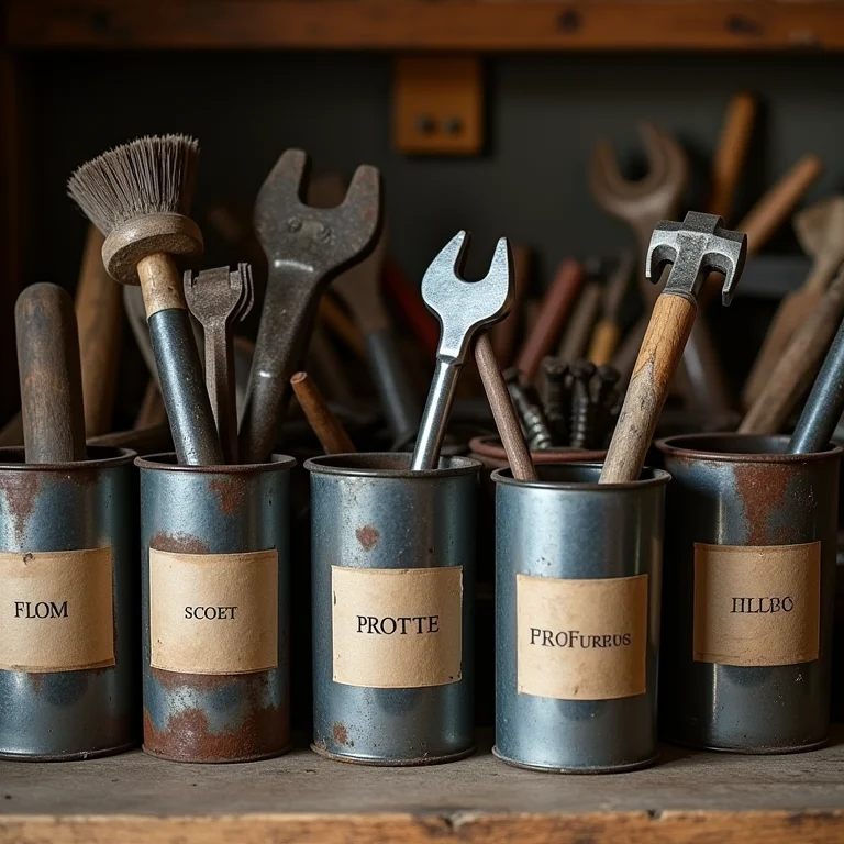 Ferramentas organizadas por categoria e frequência de uso