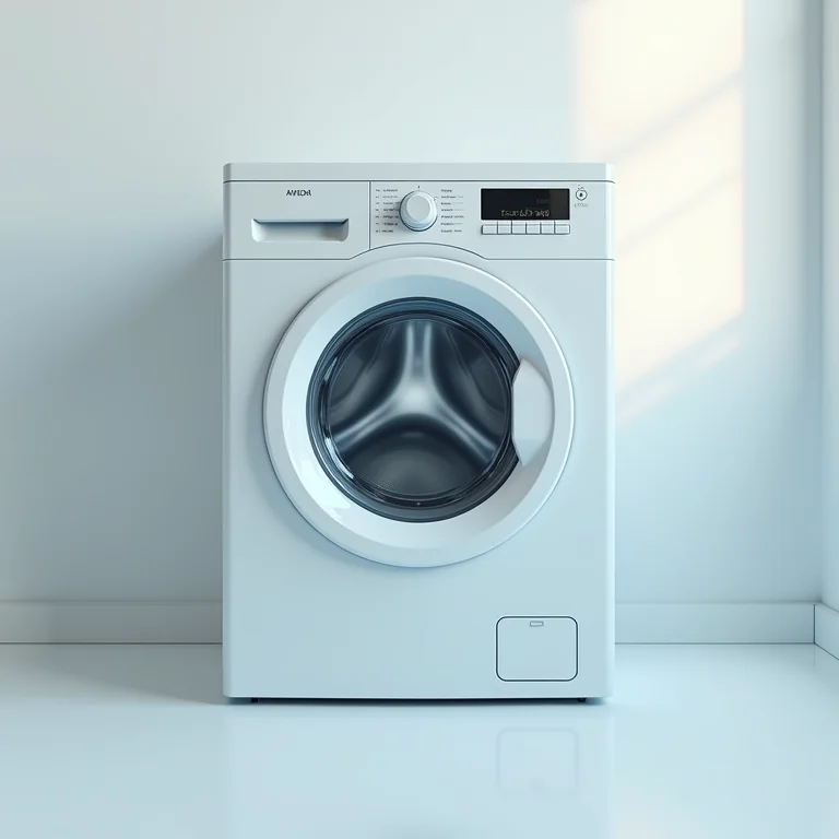 Filtro de máquina de lavar impecavelmente limpo.