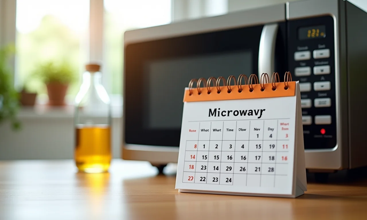 Frequência ideal para limpar o microondas com vinagre.